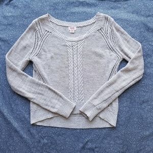 Mossimo Supply Co. Cream Cable Knit Sweater XS